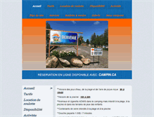 Tablet Screenshot of campingausoleillevant.com